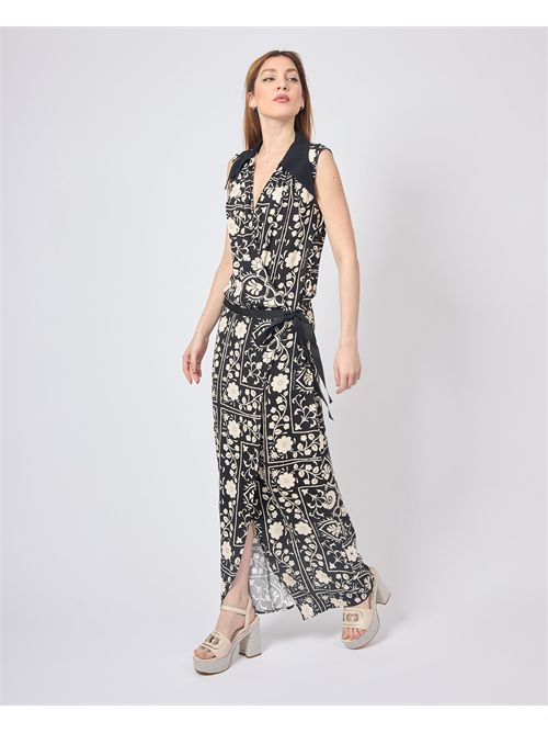 Manila Grace women's long dress with floral pattern MANILA GRACE | A102VSMA001